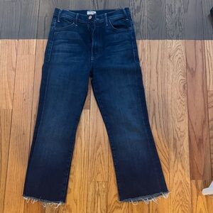 MOTHER Dark Blue Ankle Jeans